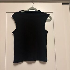 Madewell Black Ribbed Tank Top